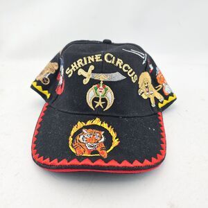 Shrine Circus Baseball Cap Hat Lid Black Lion Tiger - 4.99 Shipping